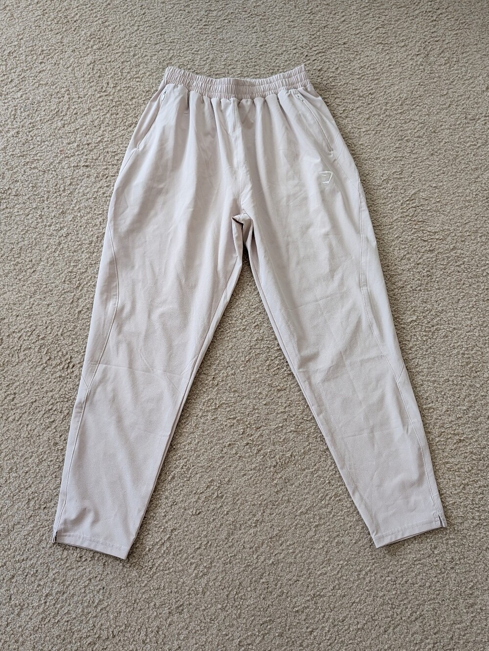 Gymshark Womens Joggers in Light Beige